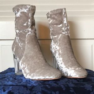 Lucite Booties